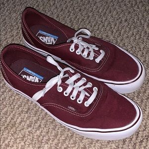 Maroon vans